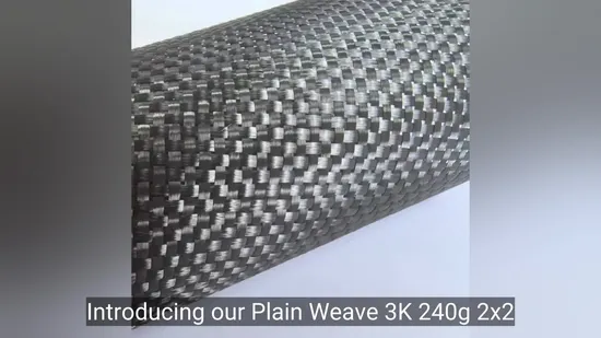 Lightweight 240g 2X2 Carbon Fibre Fabric Carbon Cloth for Bicycle Frame